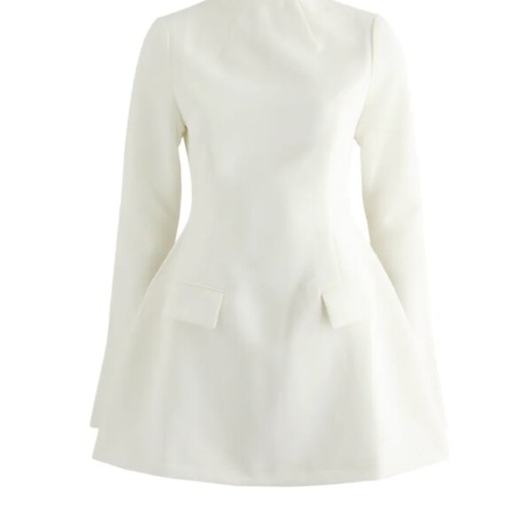 NWT Odd Muse The Ultimate Muse Split Sleeve Mini Dress, White Size Small - Picture 6 of 9